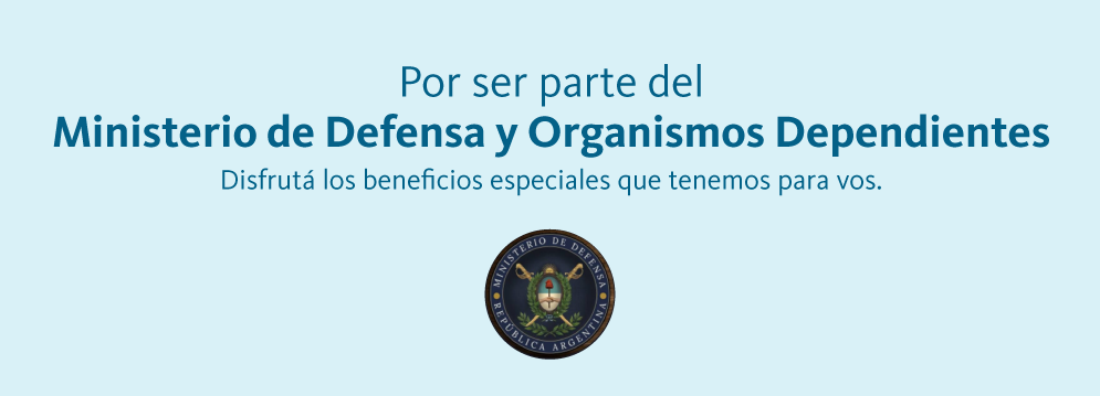 1-	Por ser empleado del Ministerio de Defensa y Organismos dependientes)